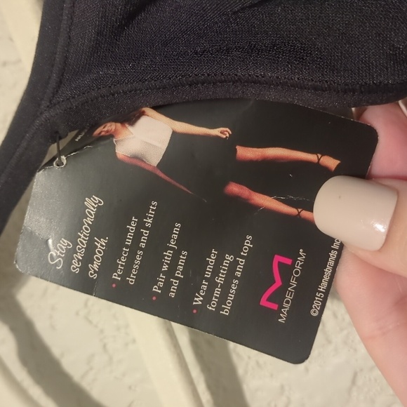 Maidenform always smoothing seamless bodybriefer black shapewear bodysuit - Picture 5 of 10